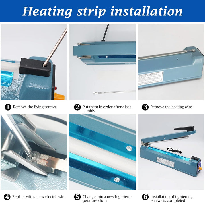 MOGOULUA 400mm Heisssiegelgerät Folienschweissgerät 5mm Dichtungsbreite Balkenschweissgerät Versiege