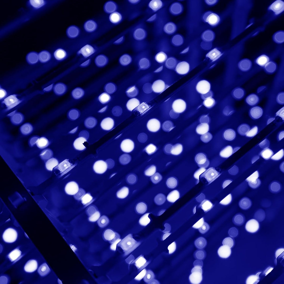 3D8P-Blue 3D-LED-Würfel-Set, LED Cube Bausatz DIY Kit LED Licht Cube DIY Elektronik 8x8x8 Wuerfel Ba