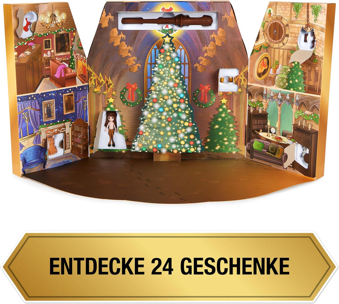 Wizarding World Harry Potter Magical Minis Adventskalender 2023 mit Mini-Zauberstab, 3 Spielfiguren