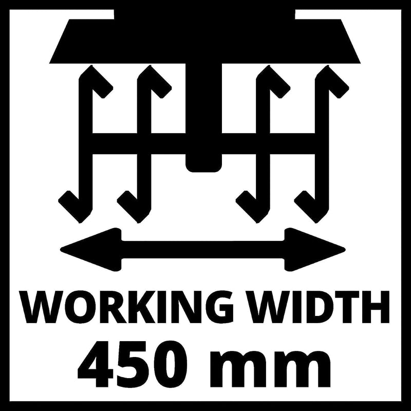 Einhell Elektro-Bodenhacke GC-RT 1545 M (1500W - 45cm, 22 cm Arbeitstiefe, 45 cm Arbeitsbreite, 2-Pu