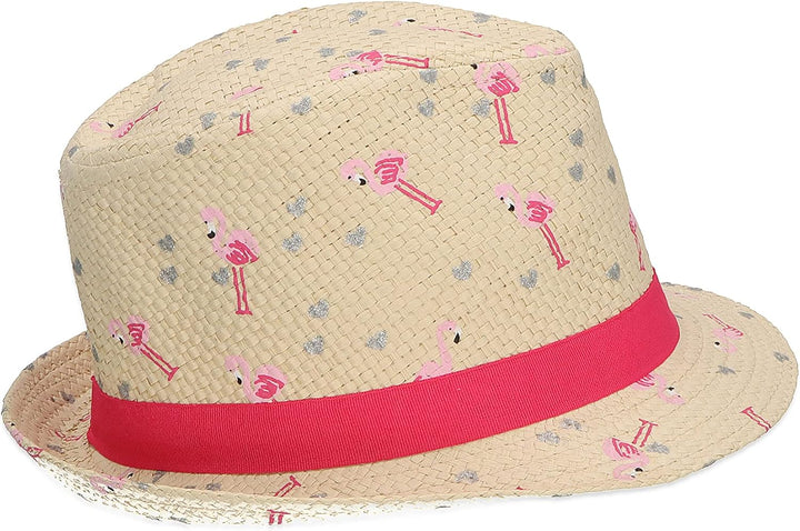 Sterntaler Mädchen Kinderstrohhut Flamingo Hut 47 sand, 45