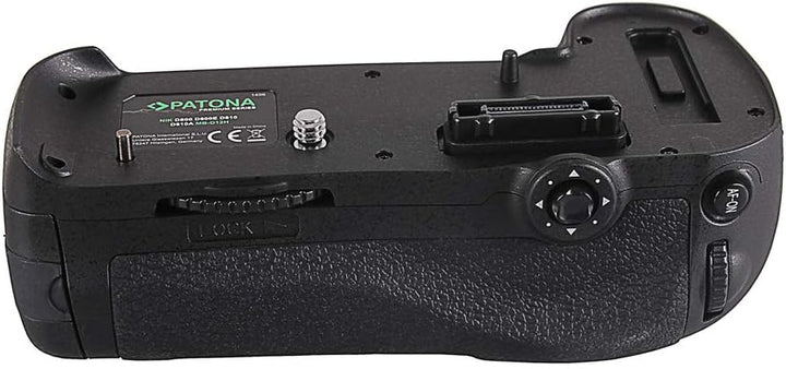 PATONA 1496 - Ersatz für Batteriegriff Nikon MB-D12 für D800 D800E D810 D810A mit IR-Fernbedienung (