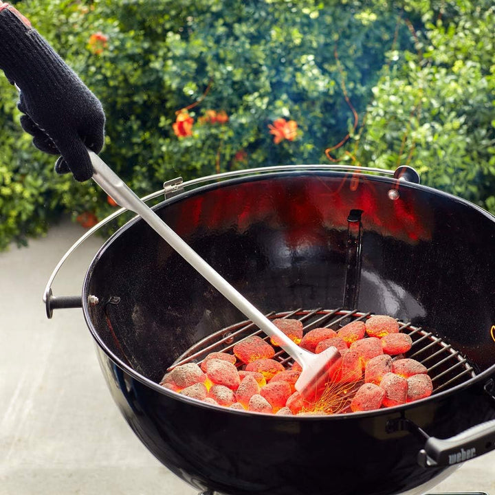 Weber 10615 Grillkohle Rechen silber Leicht zu öffnende