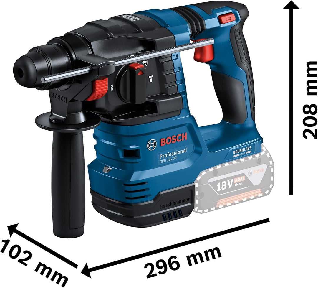 Bosch PRO 18V System Combo-Kit: GSB 18V-65, GBH 18V-22, GWS 18V-11, 3x GBA 5.0Ah, GAL 12V/18V-80, M-