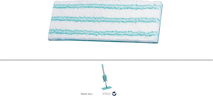 Leifheit Original Wischpad Picobello S Micro Duo Wischbezug für Glatte Böden, Wischer Bezug aus Mikr