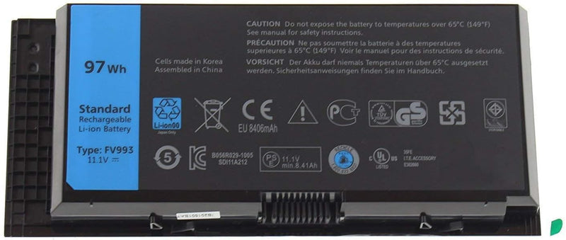 FV993 KJ321 FJJ4W R7PND PG6RC RY6WH Laptop Batterie Ersatz für Dell Precision M4600 M4700 M4800 M660