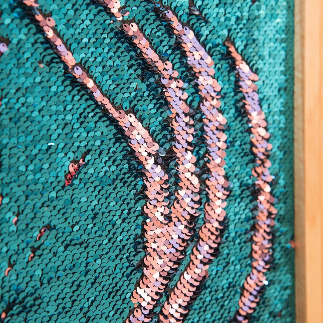 TTS - Pailletten-Wandboard, rechteckig - Kindergarten-Ausstattung Türkis, Türkis