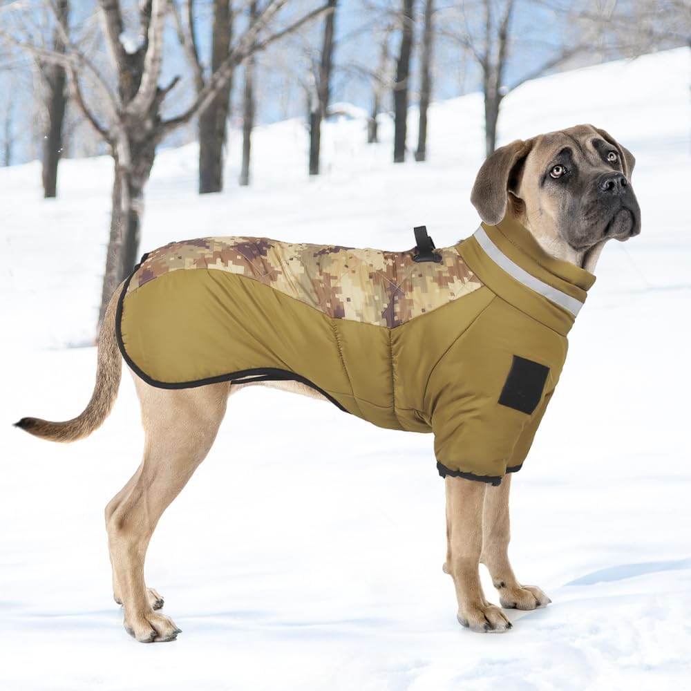 OCSOSO Hundemantel Winter, Hundejacke Hundepullover für Kleine Mittlere Grosse Hunde - Wasserdicht W
