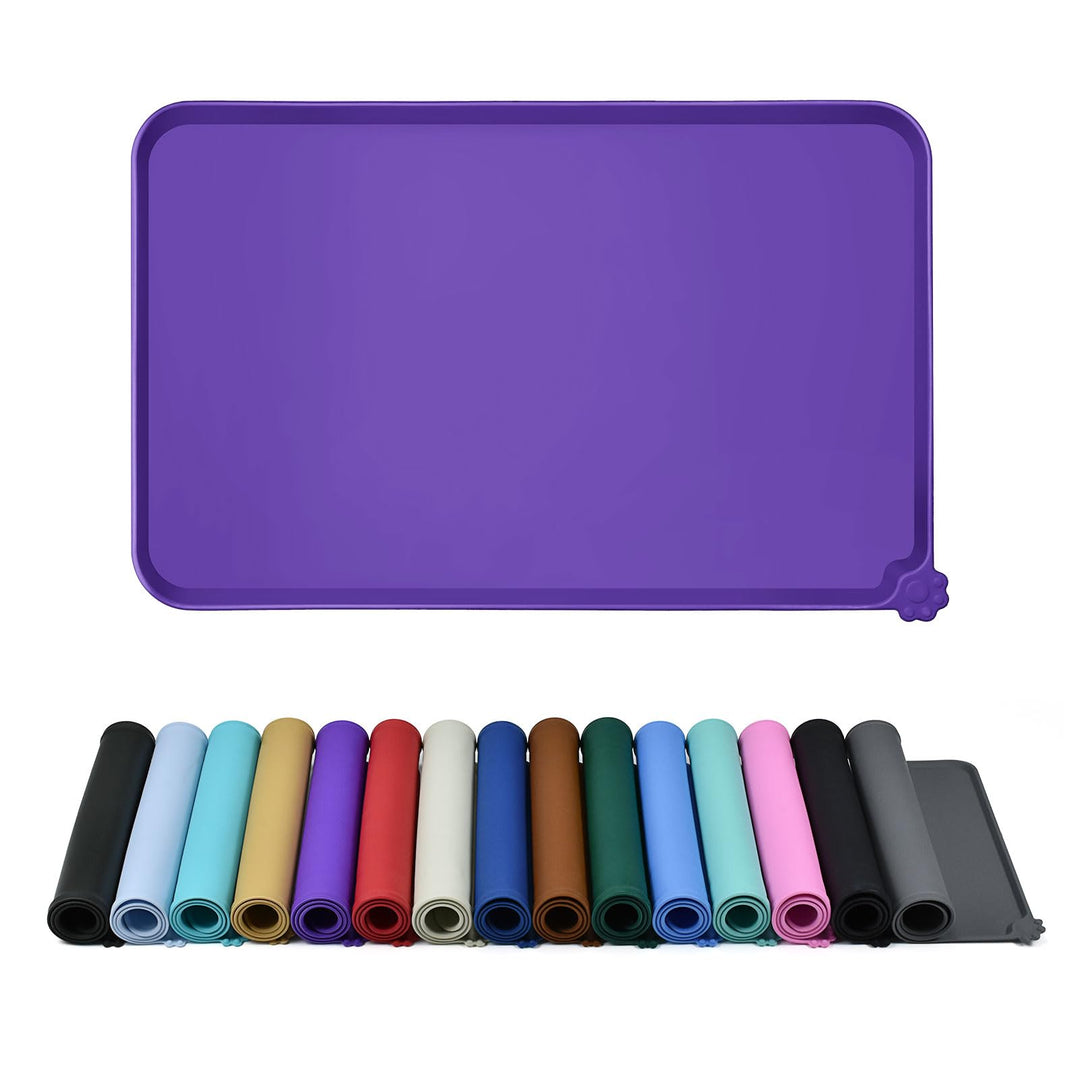 Reopet Hunde- und Katzennapfmatte, wasserdichtes, rutschfestes Silikon, Haustierfuttermatte 71 x 45