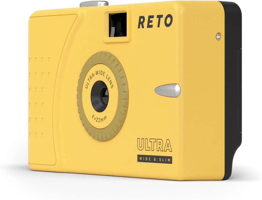 RETO Ultra Wide und Slim 35 mm Wiederverwendbare Tageslicht-Filmkamera – 22 mm Weitwinkelobjektiv, f