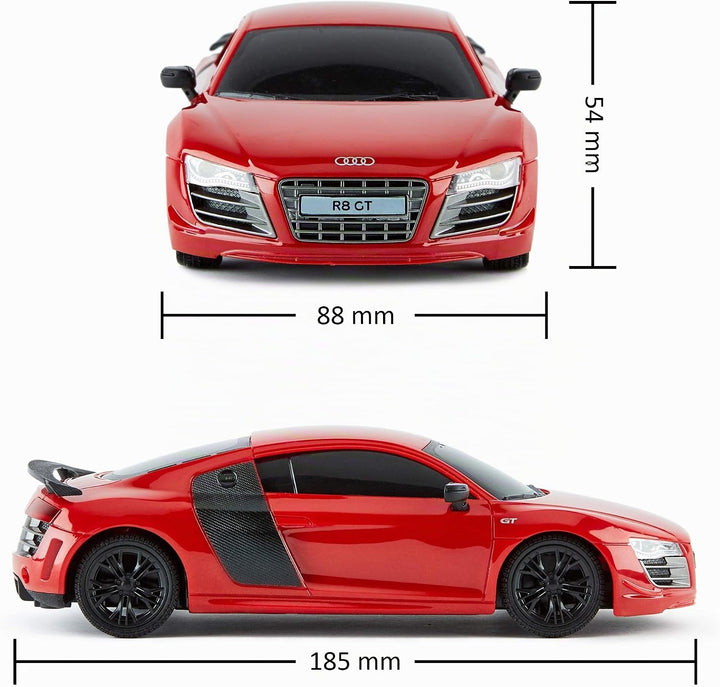 CMJ RC CARS Audi R8 GT, offizielles Lizenziertes Ferngesteuertes Auto, Spielzeit RC Flitzer Auto, 1: