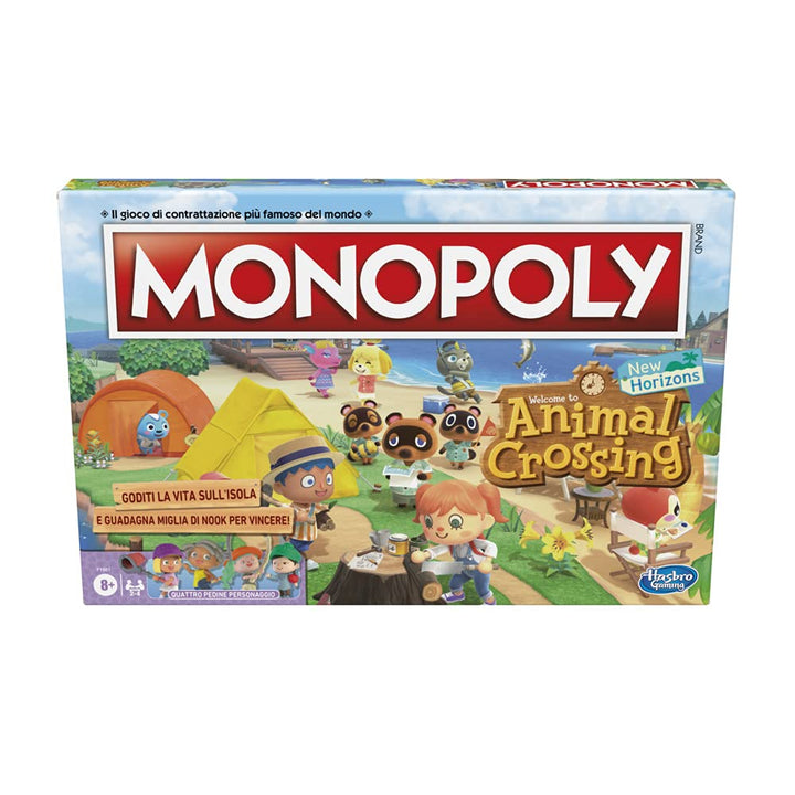 Hasbro Monopoly Edition Animal Crossing New Horizons, lustiges Brettspiel für Kinder ab 8 Jahren, 2