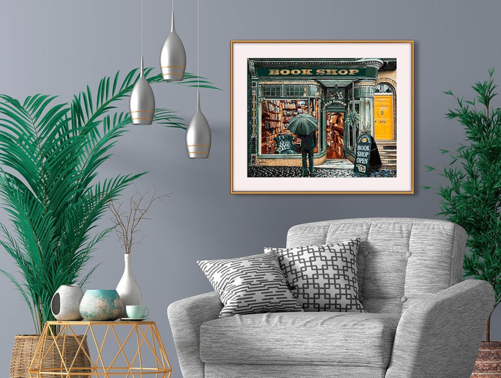 Schipper 609130897 Malen nach Zahlen – Englischer Buchladen - Bilder malen für Erwachsene, inklusive