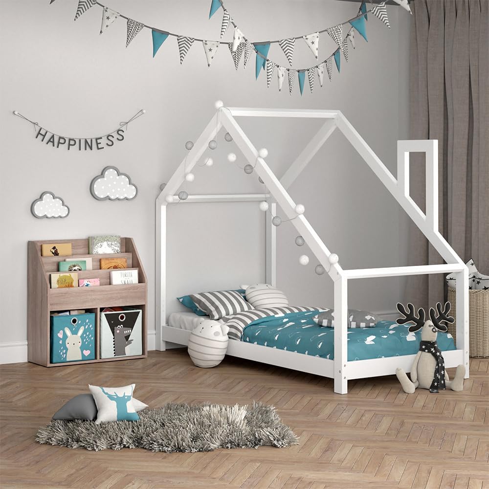 Vicco Bücherregal Luigi, Sonoma, 72 x 79 cm mit 2 Faltboxen Sonoma mit 2 Faltboxen, Sonoma mit 2 Fal