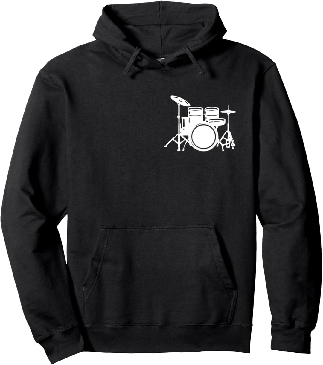 Drum Kit | Schlagzeug für Schlagzeuger Minimalistisch Pullover Hoodie
