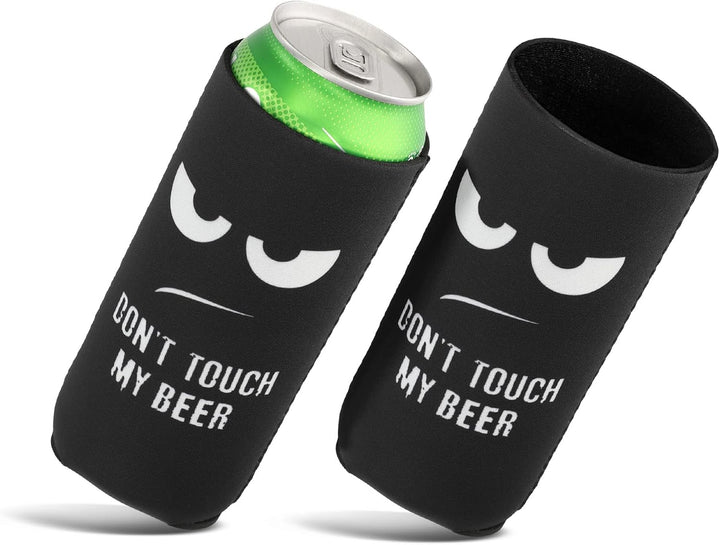 kwmobile 2x 500ml Can Dosenkühler - für Bierdosen und andere Getränkedosen - - Don't touch my beer W