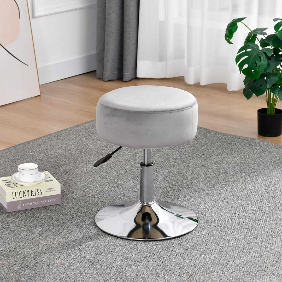 Drehhocker Sitzhocker Hocker RUND höhenverstellbar drehbar aus Kunstleder Farbauswahl Duhome 428S, F