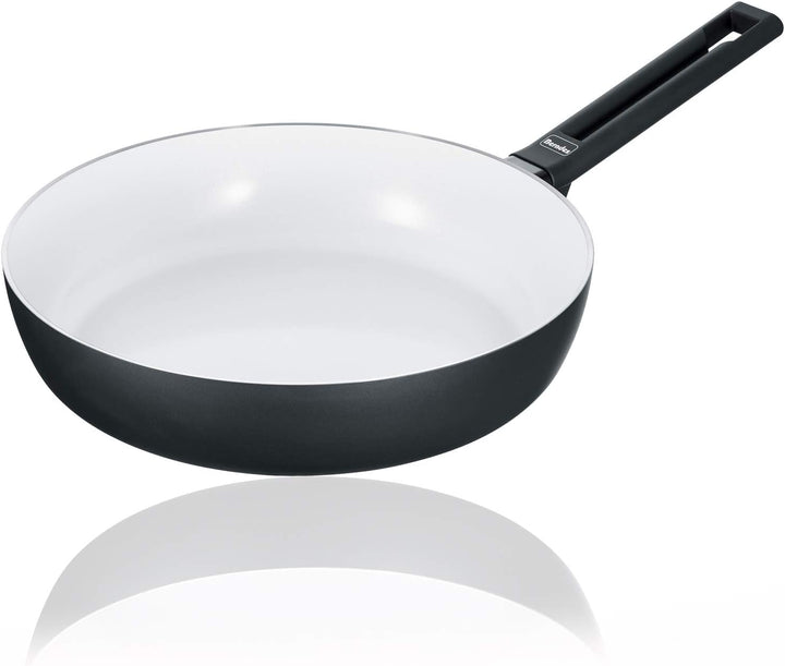 Berndes Schmorpfanne Starter b.nature, hoher Rand mit nachhaltiger Beschichtung aus Quarz, induktion
