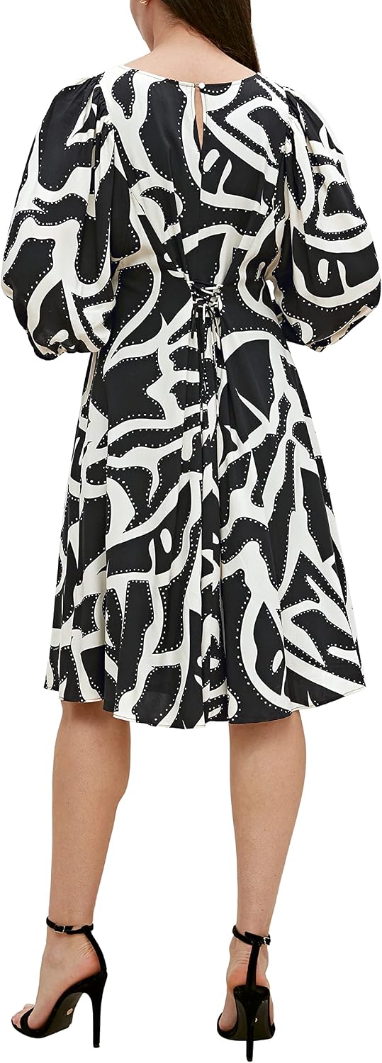 comma Damen Kurz Kleid 34 99c5 Schwarz, 34 99c5 Schwarz