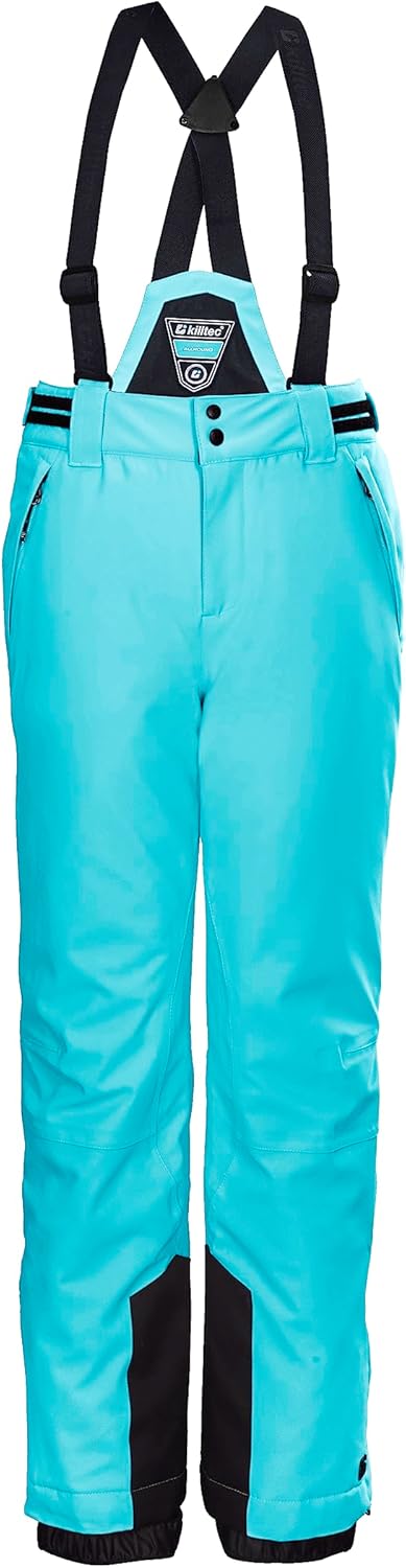 Killtec Mädchen Skihose/Funktionshose mit abzippbarem Latz, Schneefang und Kantenschutz Ksw 77 Grls
