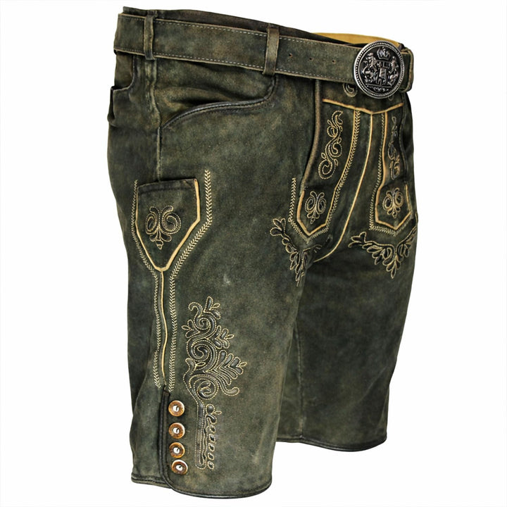 Maddox Herren Lederhose Ronn 50 Moor-antik W., 50 Moor-antik W.