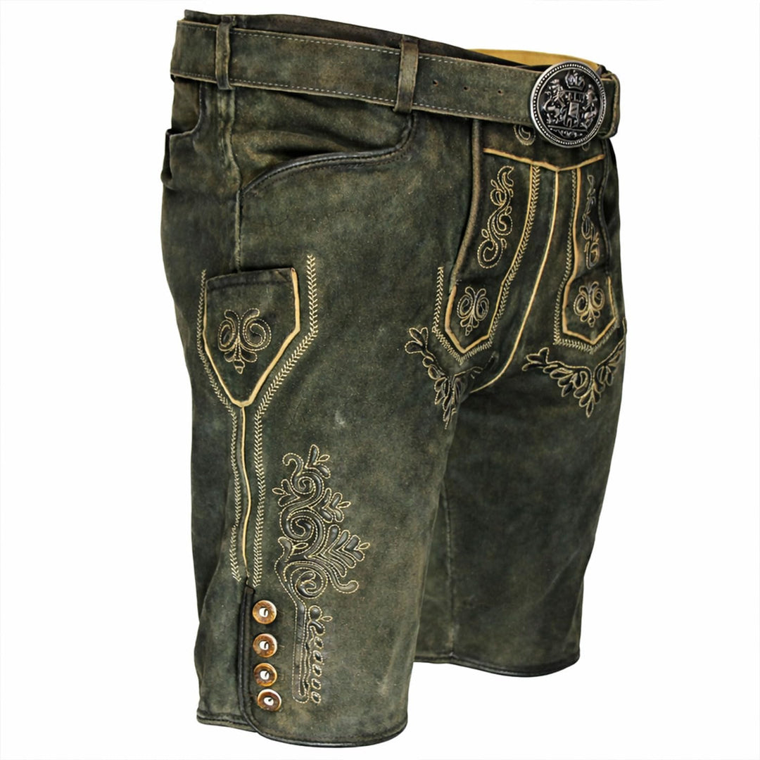 Maddox Herren Lederhose Ronn 48 Antik - Moor, 48 Antik - Moor