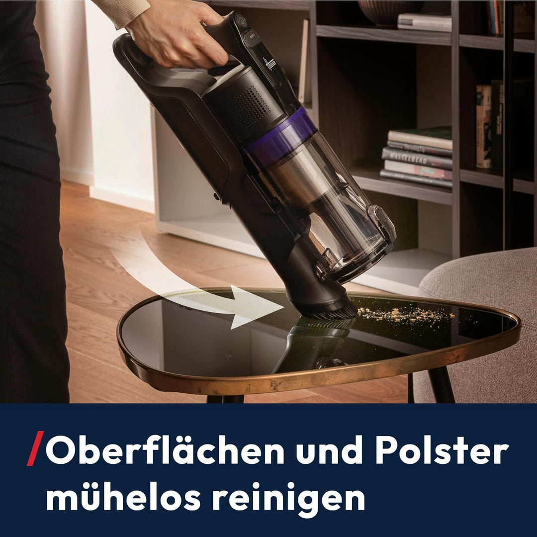 Hoover HF1 Plus Akku Staubsauger mit Anti-Haarverwicklung, Parkfunktion, Staubsauger kabellos mit XL