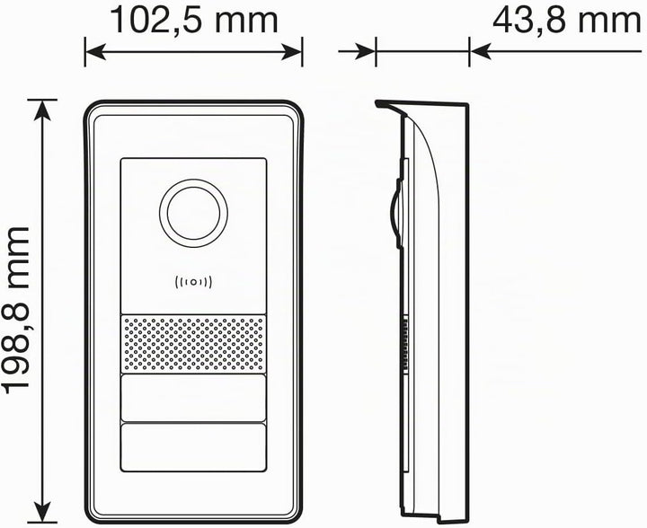 VIMAR K42956 Videosprechenalagen-Set enthält Freisprech-Touchscreen-Videohaustelefon LCD 7in und WLA
