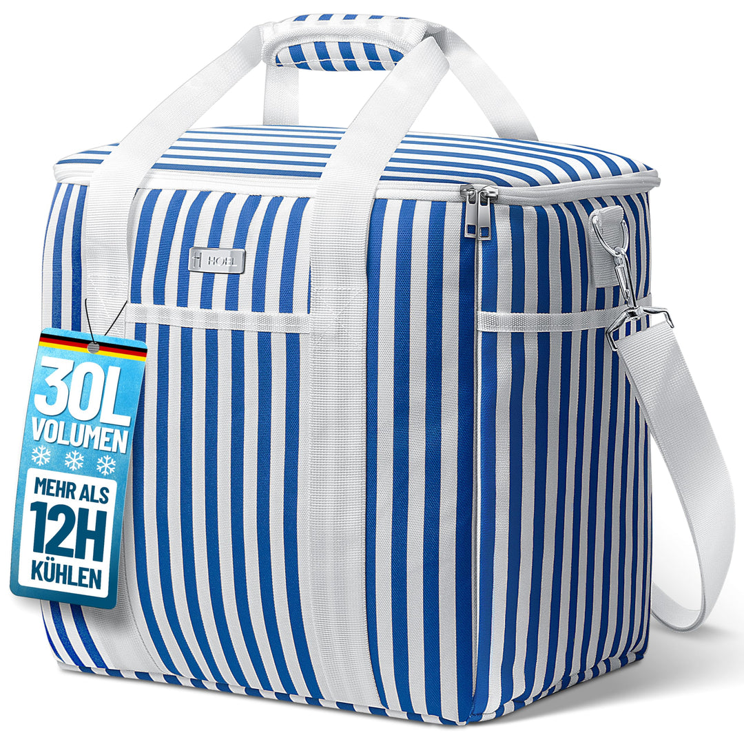 HOEL Kühltasche gross 20L &amp; 30L faltbar - Isolierte Thermotasche - Lunchtasche wasserdicht &amp; auslauf