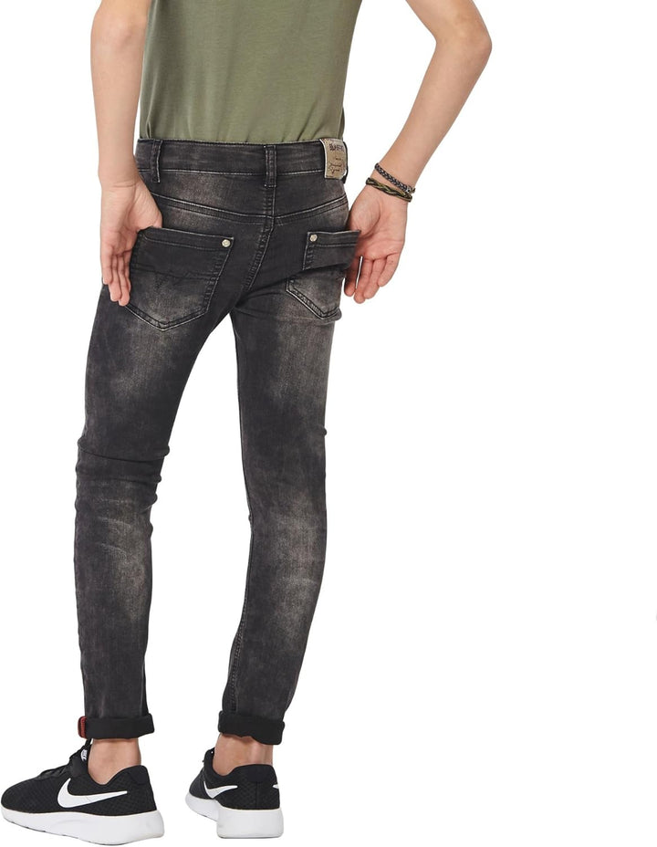 Blue Effect Jungen Slim Jeans - Skinny, Ultrastretch , Schwarz (Black denim) , 170