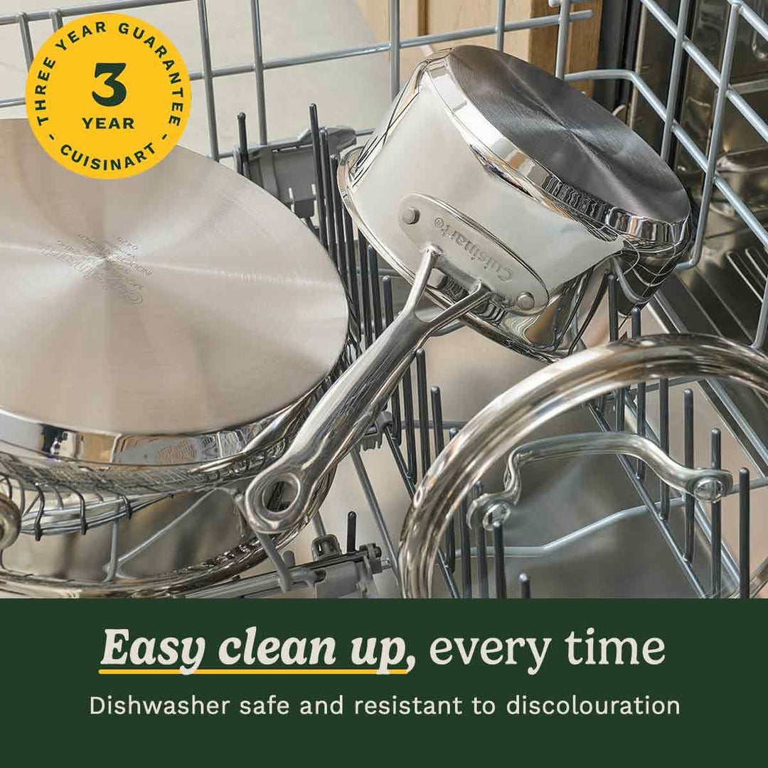 Cuisinart Chef’s Classic™ Edelstahl-Kochgeschirr-Set | 11-teilig: Stielkasserollen, Bratpfannen, Sup