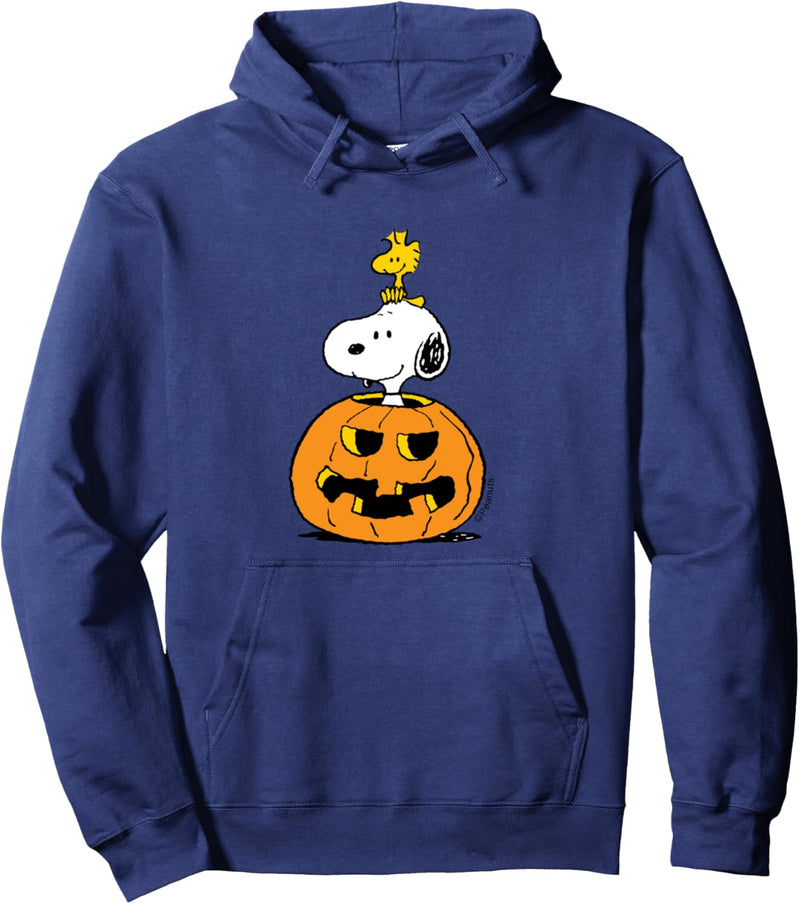 Peanuts - Halloween - Snoopy Woodstock Pumpkin Pullover Hoodie