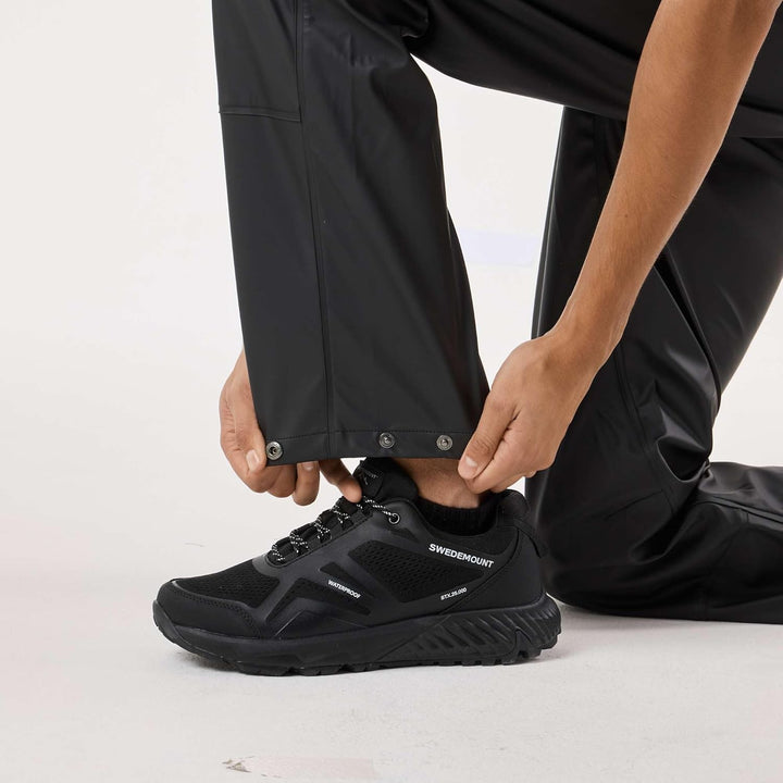 Swedemount Väderöarna Regenhose für Herren wasserdichte und Winddichte Hose XS Black/Black, XS Black