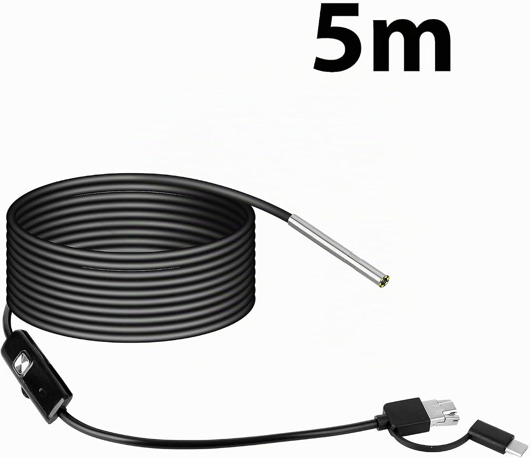 Retoo Endoskop USB-C HD für Android, 3.9 mm Endoskopkamera mit LED wasserdichte, Megapixel Inspektio