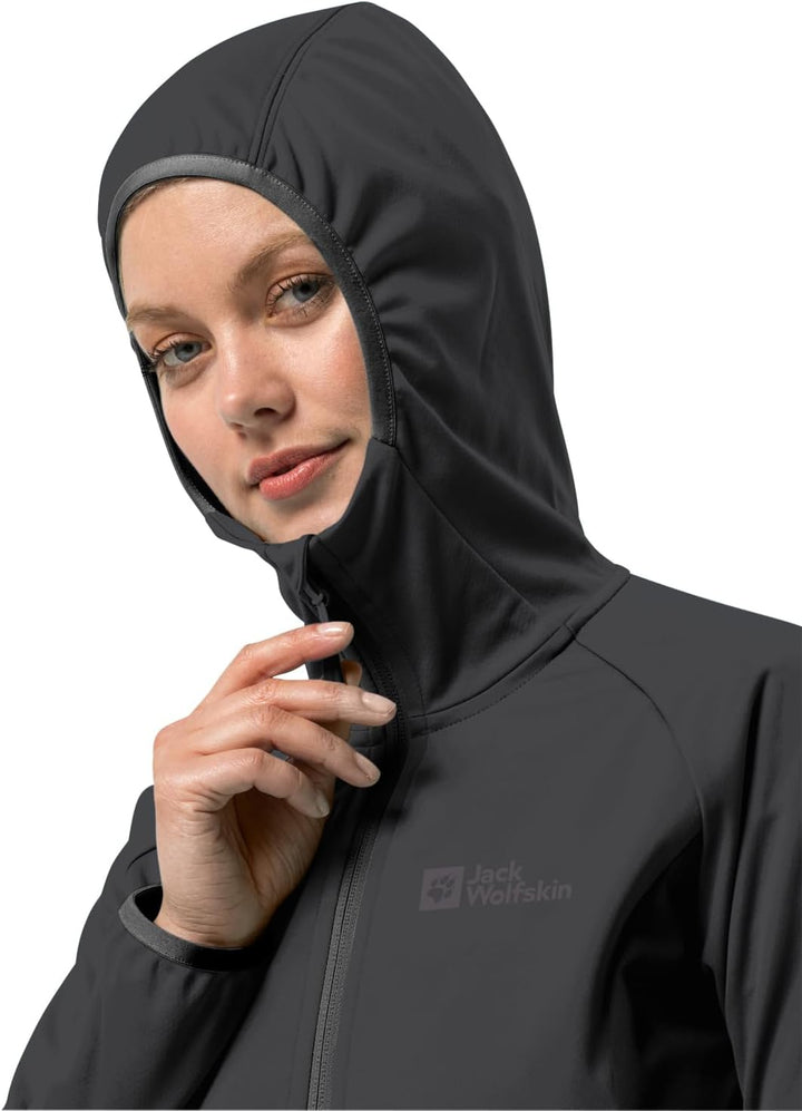 Jack Wolfskin Damen Go Hike Softshell W Softshelljacke XS Schwarz, XS Schwarz