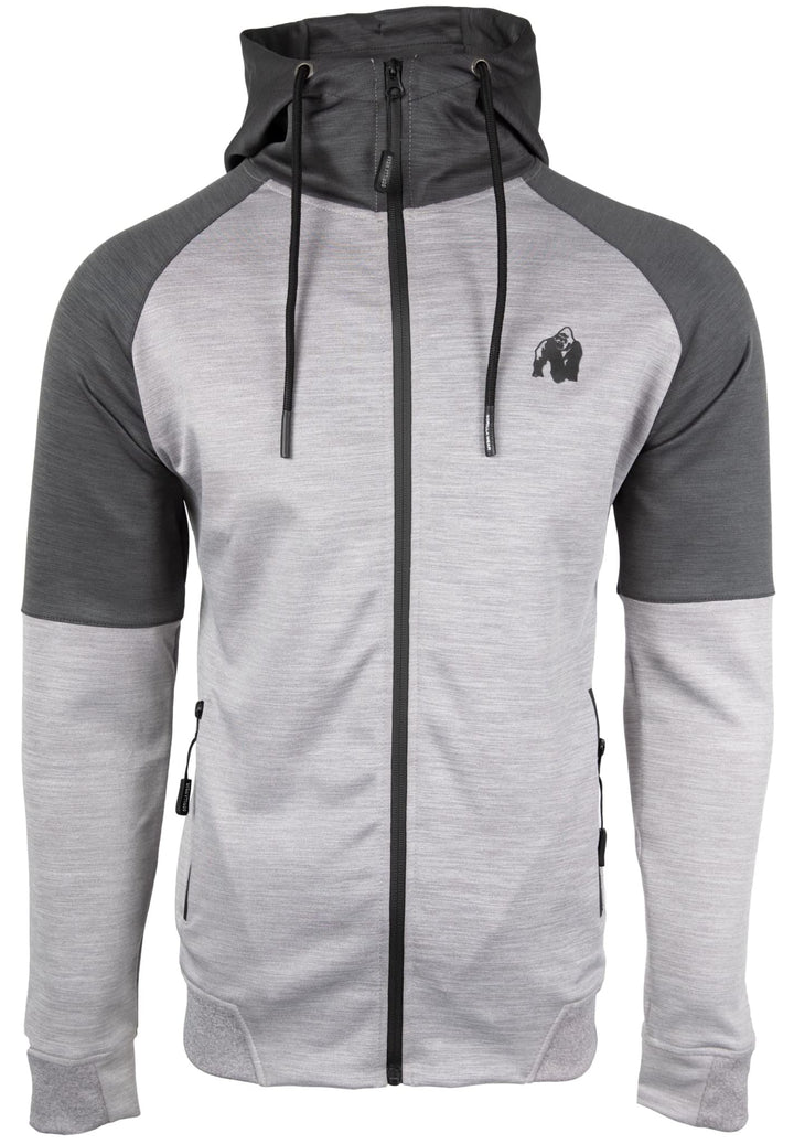 Gorilla Wear Herren Sullivan Track Jacket Trainingsjacke, M Grau