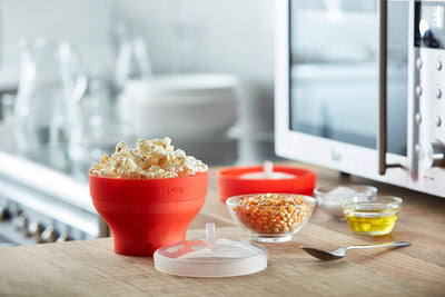 Lékué Mini-Popcorn-Set für Mikrowelle, Silikon, 2 Stück 2 Mini, 2 Mini