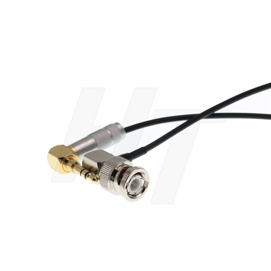 HangTon BNC 3,5 mm Stecker TimeCode TC Kabel für Videokamera oder Recorder mit BNC (50 cm)