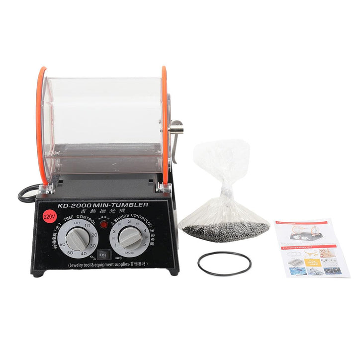 Lfhelper 5KG Poliertrommel Poliermaschine Schmuck polieren Maschine Rotary Tumbler Schmuckpolier Pol