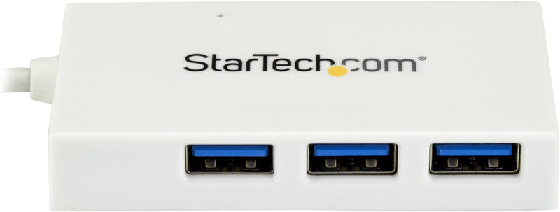 StarTech.Com 4 Port USB-C Hub - USB C und 3x USB-A - USB 3.0 Hub - Weiss - 4 Port USB Hub - USB Port