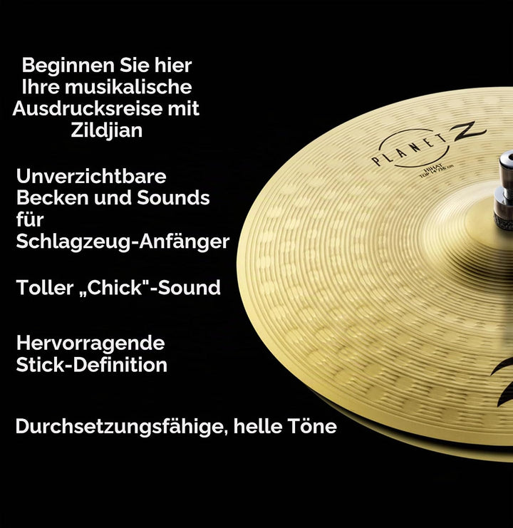 Zildjian ZP14PR Planet Z Series - Hi-Hat Pair Cymbal - 14" 14 Zoll Hi-Hat Pair NEU, 14 Zoll Hi-Hat P