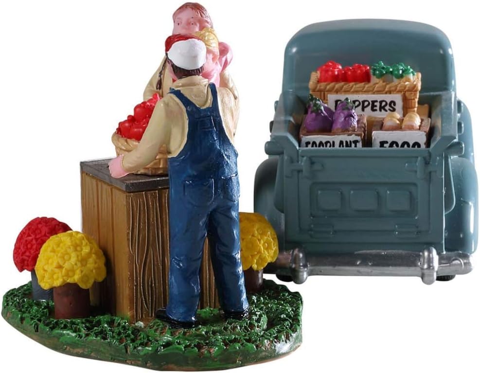 Lemax 93428 - Buy Local - Neu 2019 - Millers Farm Truck - Kleine Weihnachtsfiguren für Weihnachtsdor