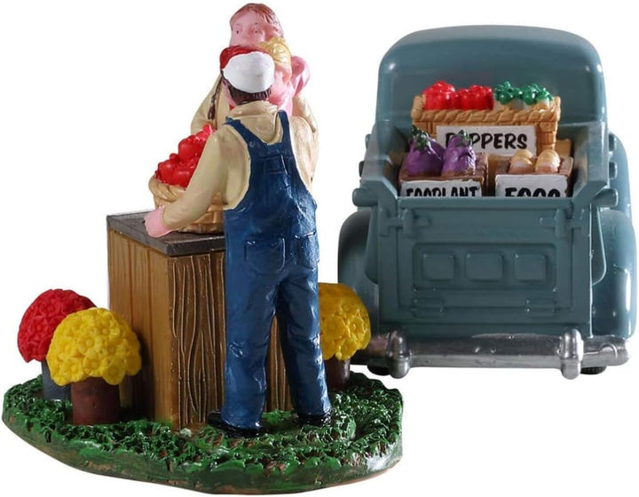 Lemax 93428 - Buy Local - Neu 2019 - Millers Farm Truck - Kleine Weihnachtsfiguren für Weihnachtsdor