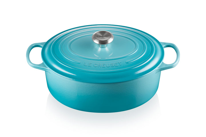 Le Creuset Signature Gusseisen-Bräter mit Deckel, Ø 31 cm, Oval, Für alle Herdarten und Induktion ge