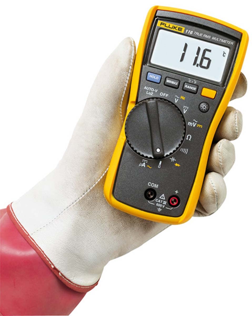 Fluke Digital-Multimeter Kompakt 116 mit Diodentest und Temperaturmessung 2583601