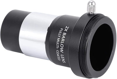 Goshyda Plossl Okular Kit, 1,25 "Plossl Teleskop Okular Set 4mm/10mm/25mm + 2X Barlow Objektiv für A