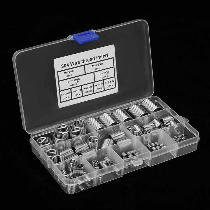 M5 M6 M8 M10 M12 M14 M16 304 Gewindeeinsätze Edelstahl Reparatureinsatz mit Gewinde Sortiment Spiral