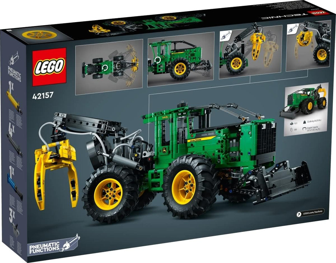 Lego Technic 2er Set: 42157 John De 948L-II Skidder & 30655 Gabelstapler mit Palette Polybag