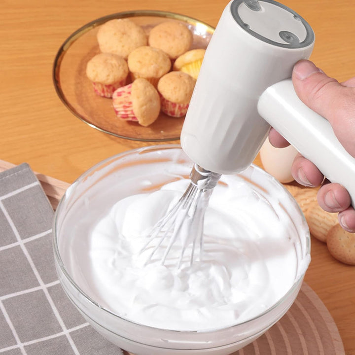 Topyond Elektrischer Handmixer Mit 3 Gängen Zum Schlagen von Eiern zu Hause, 20W Handrührgerät,Kabel