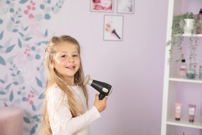 Smoby Toys - My Beauty Frisier-Set für Kinder - Haar-Styling-Spielzeug mit batteriebetriebenem Föhn,